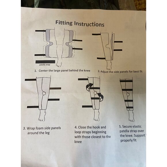 Vaki-T Universal Knee Immobilizer Tri-Panel Design With Adjustable Stays & Strap - Picture 9 of 9